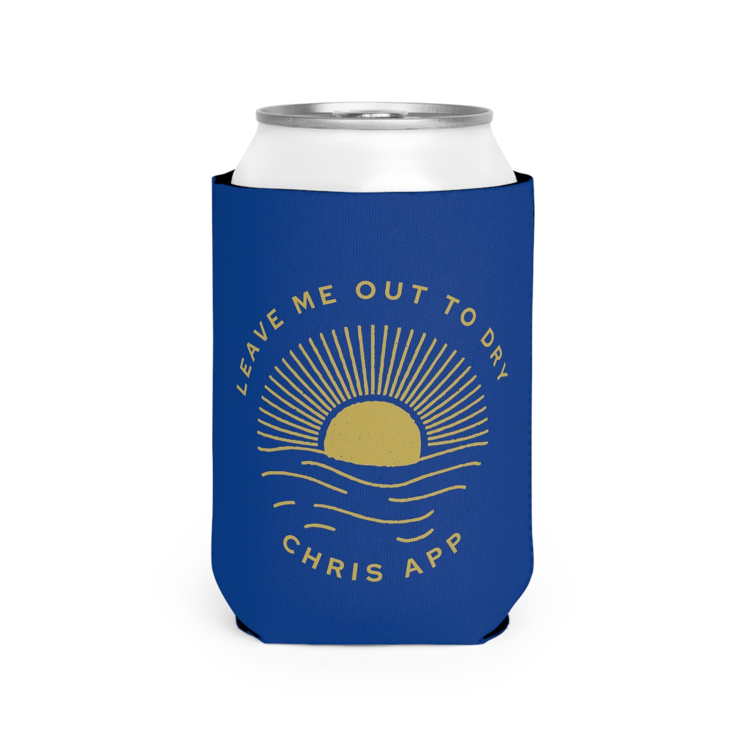 Out to Dry - Dark Blue Can Cooler Sleeve