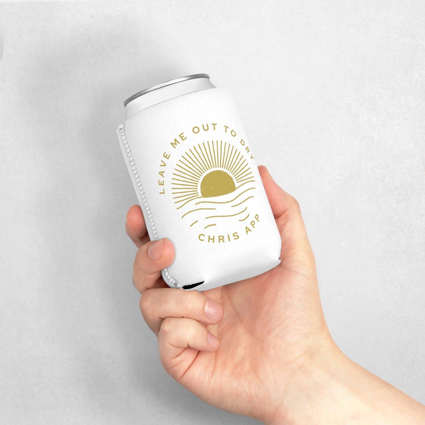 Out to Dry - White Can Cooler Sleeve