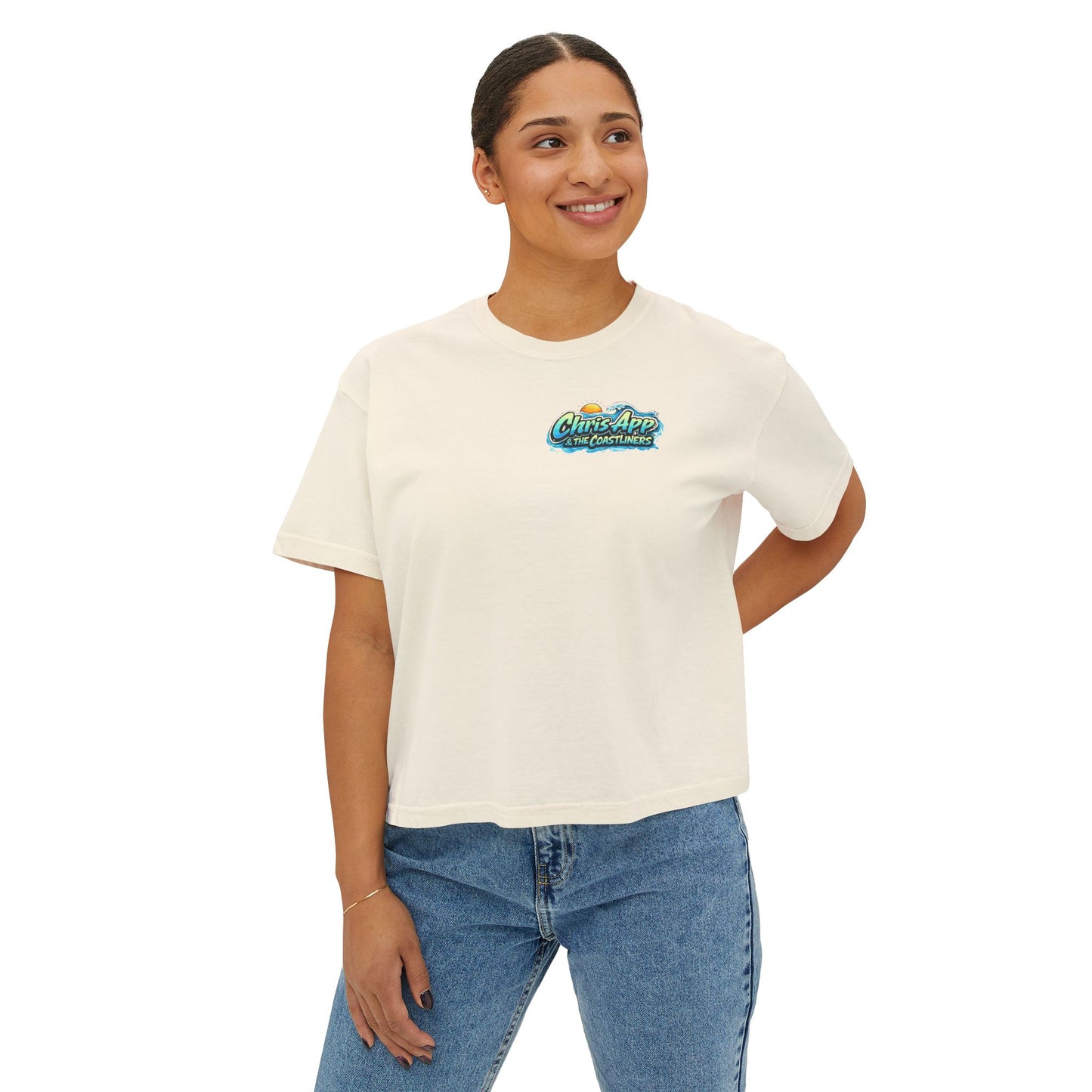 Women's Boxy Cropped Shirt - First Wave Tour