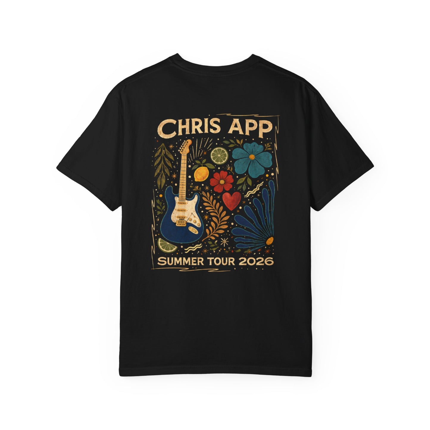 Guitar Floral Summer Tour T-Shirt
