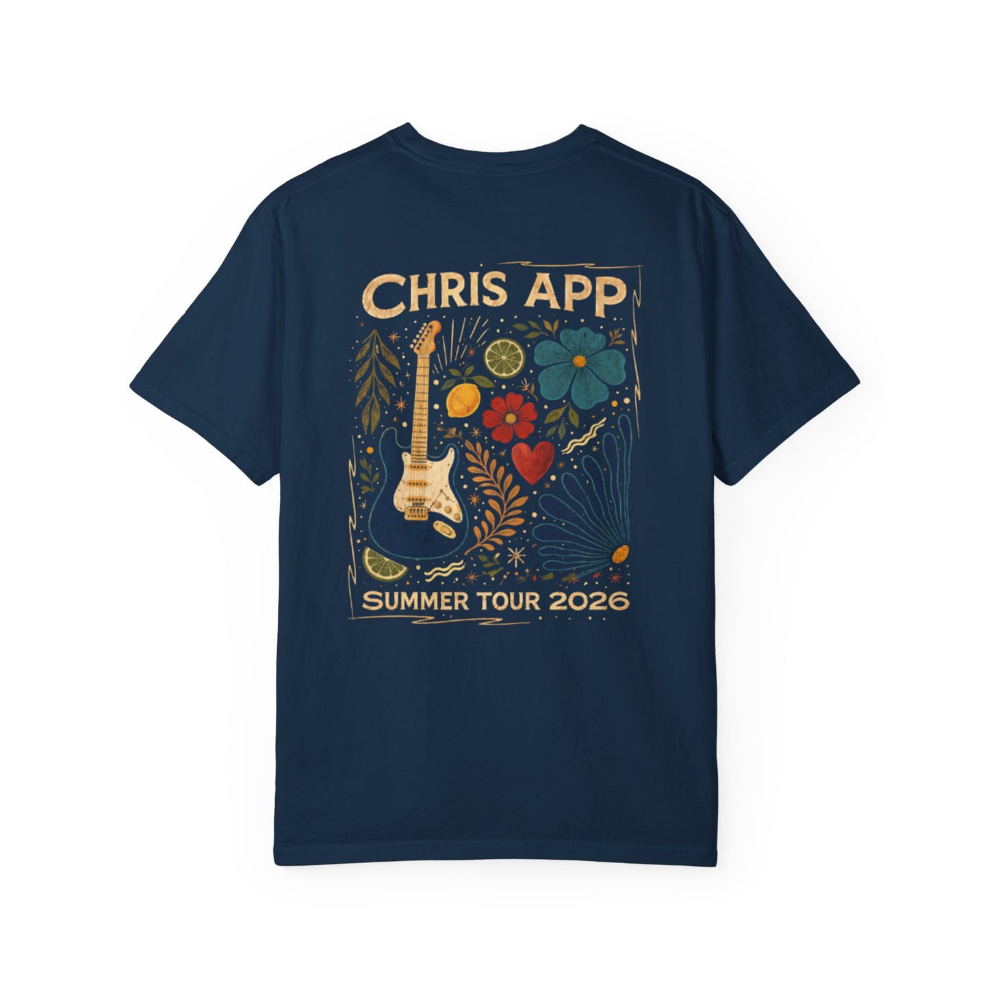 Guitar Floral Summer Tour T-Shirt