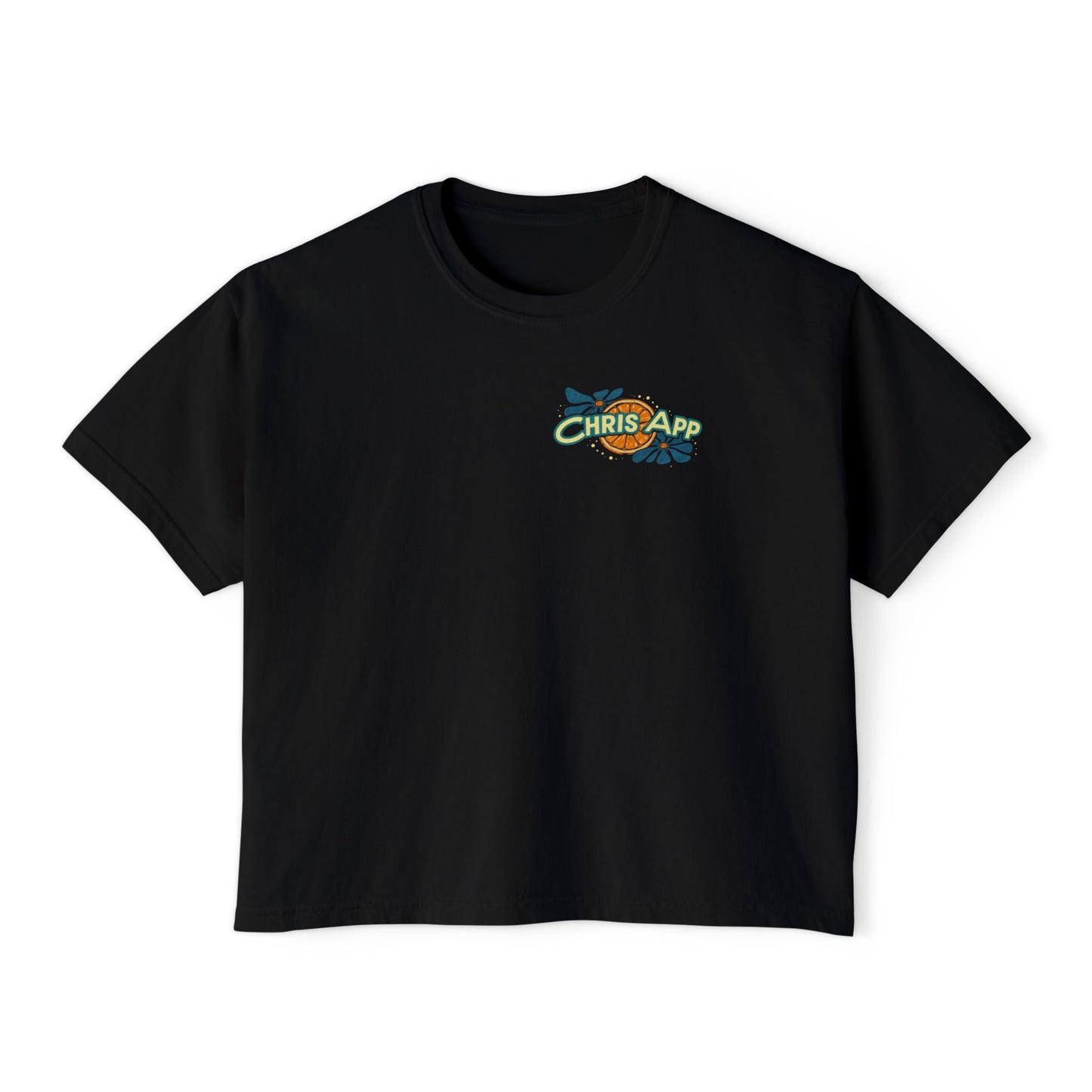 Women's Boxy Tee - Chris App Logo Design
