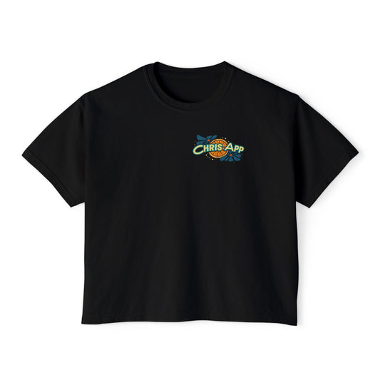 Women's Boxy Tee - Chris App Logo Design