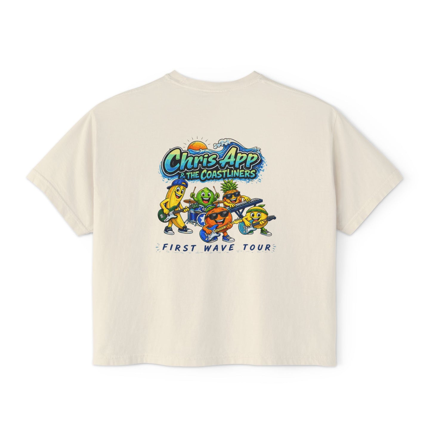 Women's Boxy Cropped Shirt - First Wave Tour