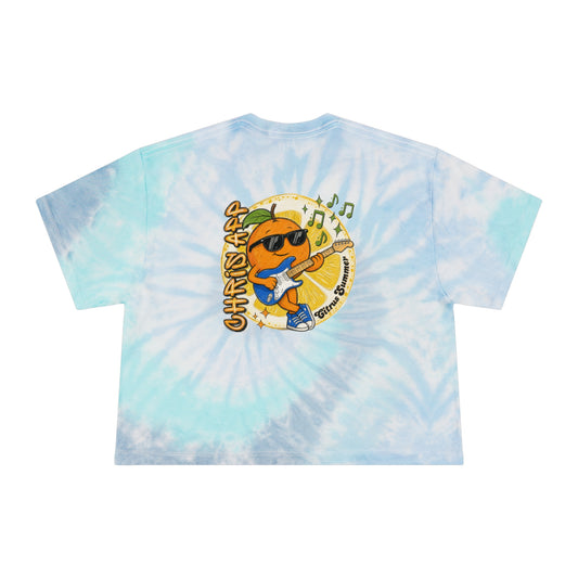 Women's Tie-Dye Crop Tee - Citrus Summer