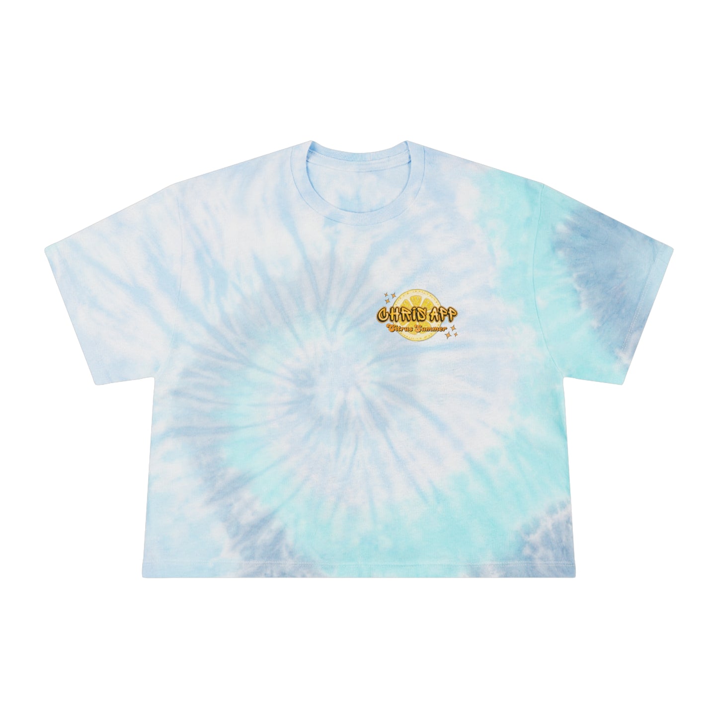 Women's Tie-Dye Crop Tee - Citrus Summer