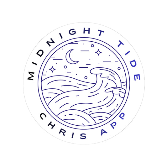 Vinyl Sticker — "Midnight Tide" Chris App