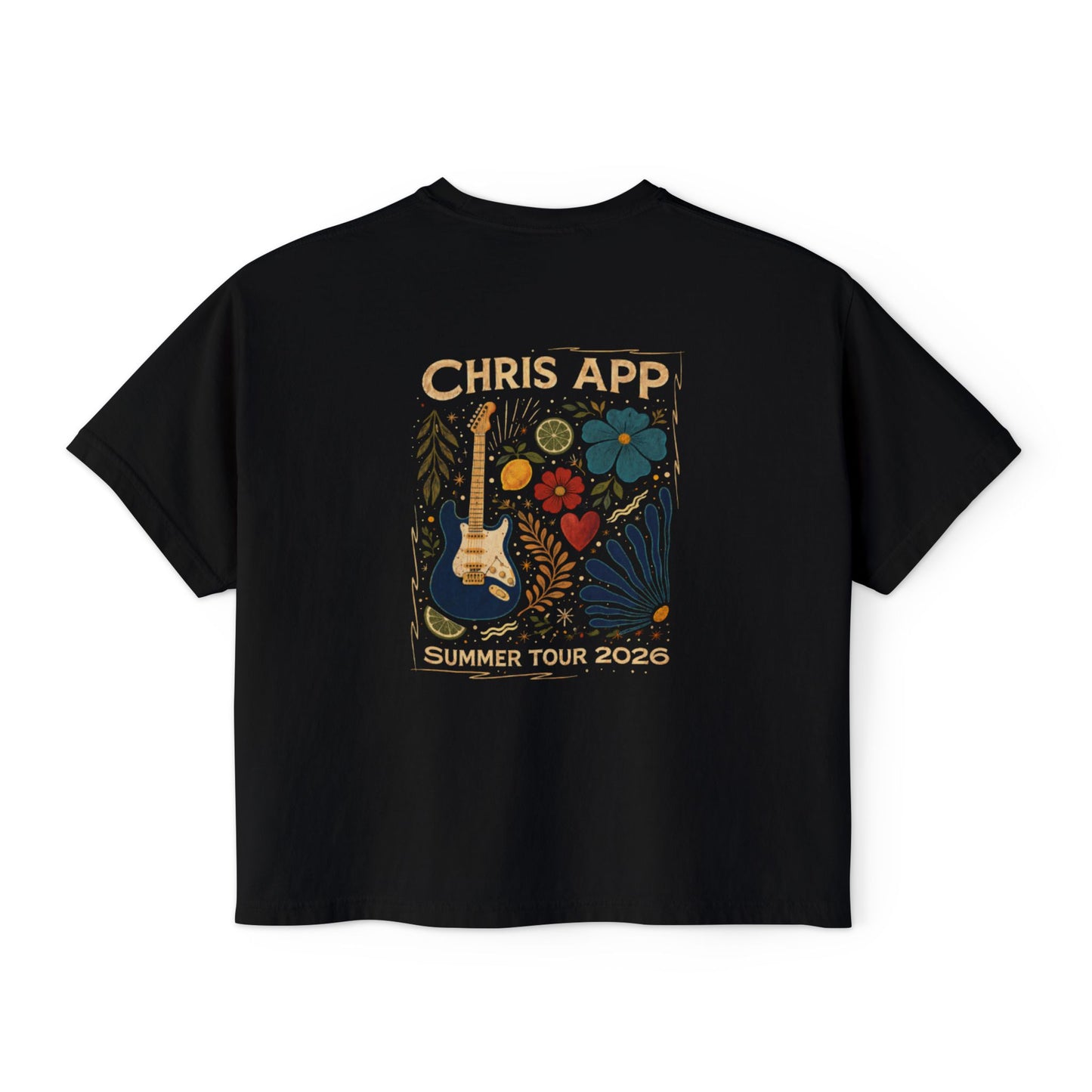 Women's Boxy Tee - Chris App Logo Design